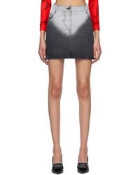 【関税込み】Feben ブラック ビスコース ミニスカート feben-BLACK-Viscose-Mini-Skirt