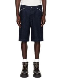 Dolce & Gabbana - Logo Plaque Denim Shorts - Lyst