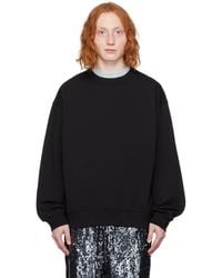 Dries Van Noten - Black Oversized Sweatshirt - Lyst