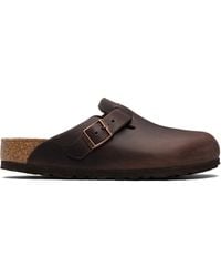 Birkenstock - Regular Boston Oiled Leather Slip-On Loafers - Lyst