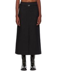 Ganni - Cotton Midi Skirt - Lyst