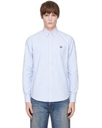Aape By A Bathing Ape - 'Aapenow' Moonface Striped Long Sleeve Shirt - Lyst
