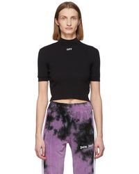 Off-White c/o Virgil Abloh Ssense Exclusive Black Rib Mock Neck T-shirt