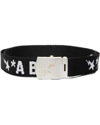 A Bathing Ape - Ceinture Noire À Logo Gi - Lyst