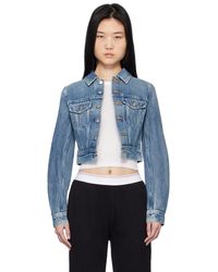 Alexander Wang - ブルー トラッカー デニムジャケット - Lyst