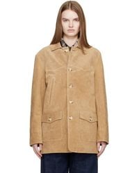 Carter Young - Tan Chicago Suede Jacket - Lyst