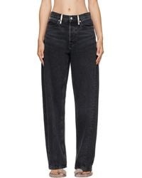 Alexander Wang - Crystal Hotfix Belt Loop Mid-Rise Relaxed Jeans - Lyst