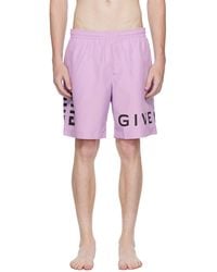 Givenchy - Purple 4g Swim Shorts - Lyst