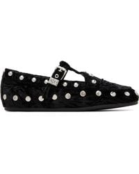 Ganni - Mary Jenny Velvet Flats - Lyst