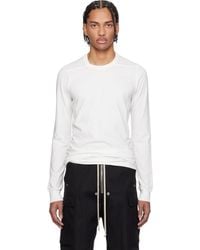 Rick Owens - Off- Temple Level Ls T-Shirt - Lyst