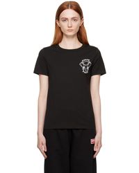 KENZO - T-shirt noir à image et logo - paris - Lyst