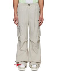 Off-White c/o Virgil Abloh - グレー Off Split トラックパンツ - Lyst