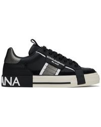 Dolce & Gabbana - Calfskin 2.Zero Custom sneakers with contrasting details - Lyst