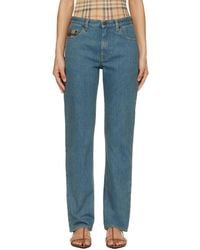 Burberry - Mid-Rise Straight Jeans - Lyst