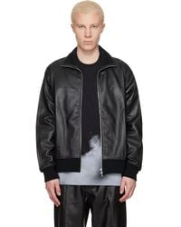 adidas Originals - A-Type Firebird Tt Leather Jacket - Lyst