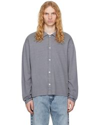 メンズ mfpen グレー Tencel Ls Tシャツ ブラック | Lyst