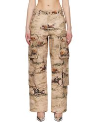 ANDERSSON BELL - ベージュ Cowboy Printed カーゴパンツ - Lyst
