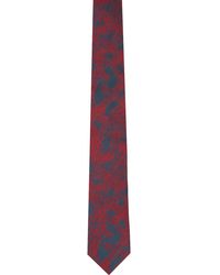 Vivienne Westwood - Cravate bleu marine et rouge à motif à orbes - Lyst