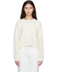 Loulou de Saison - Off- Bruzzi Lds Cropped Sweater - Lyst