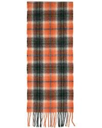 Ganni - Check Wool Scarf - Lyst