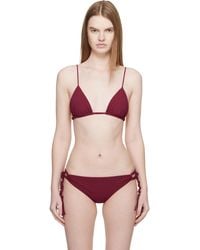 Jil Sander - Jersey Tangle Bikini Top - Lyst
