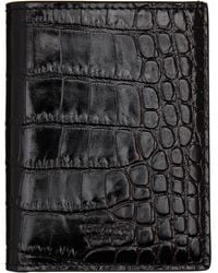 Tom Ford - Shiny Printed Croc T Line Card Holder - Lyst