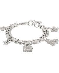 Marc Jacobs - 'the Pave Mini Icon Charm' Bracelet - Lyst