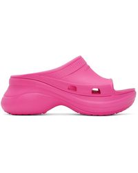Balenciaga - Pink Crocs Edition Pool Slides - Lyst