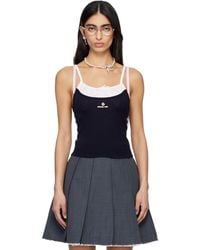 ShuShu/Tong - Patchwork Knit Sling Camisole - Lyst