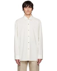 Fear Of God Off- Button Shirt - White