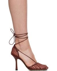 Bottega Veneta - Stretch Leather Ankle Wrap Sandal - Lyst