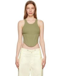 Dion Lee - Khaki Float Tank Top - Lyst