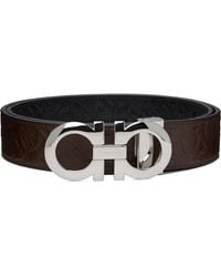 Ferragamo - Gancini Adjustable & Reversible Belt - Lyst