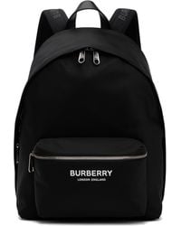 Burberry - ブラック ナイロン バックパック - Lyst