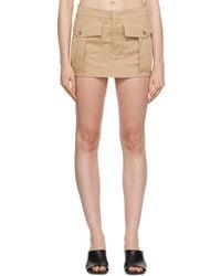Filippa K - Tan Cargo Miniskirt - Lyst