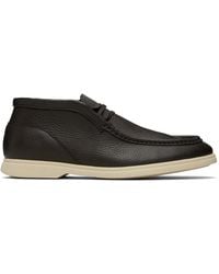 BOSS - Tumbled Leather Desert Boots - Lyst