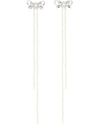 ShuShu/Tong - Yvmin Edition Curly Bow Long Tassel Earrings - Lyst