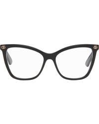 Gucci - Light Acetate gg Cat Eye Glasses - Lyst