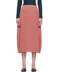 Pleats Please Issey Miyake - Monthly Colors October Maxi Skirt - Lyst