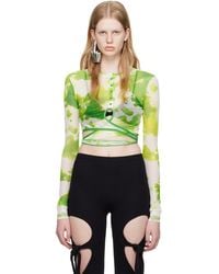 OTTOLINGER - Ssense Exclusive Green Long Sleeve T-shirt - Lyst