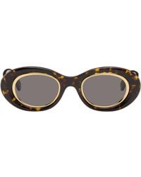Loewe - Mini Anagram Oval Sunglasses - Lyst
