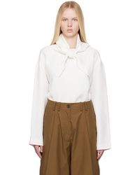 Studio Nicholson - Off- Bute Linen Blouse - Lyst