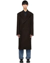 WOOYOUNGMI - Brown Double Coat - Lyst