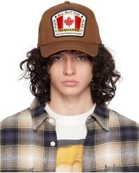 DSquared² - Brown Canadian Flag Baseball Cap - Lyst