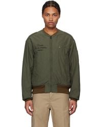Visvim - Khaki & Gunner Acala Reversible Bomber Jacket - Lyst