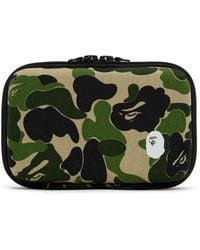 Mens Bags Pouches and wristlets A Bathing Ape Synthetic Abc Camo Pouch in Green for Men 