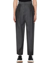 Adererror - Gray Pleated Trousers - Lyst