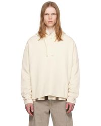 Lemaire - Off- Minimal Hoodie - Lyst