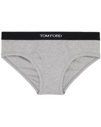 Tom Ford - Gray Classic Fit Briefs - Lyst