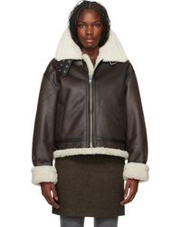 DUNST - Loose Fit Line Faux-Shearling Jacket - Lyst